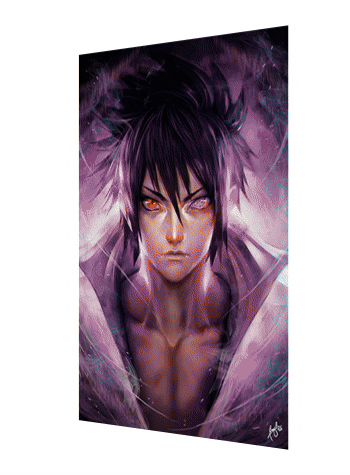 Cartel Decorativo Lenticular 3D Naruto - Sasuke - Kakashi | Naruto
