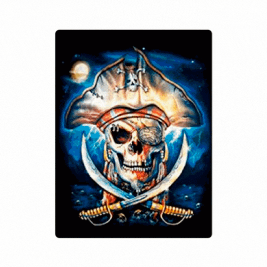 Cuadro Lenticular 3D Calaveras Pirata