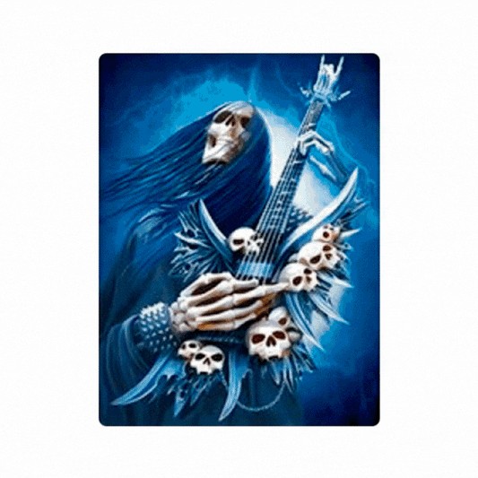 Cuadro Lenticular 3D Esqueleto Rock Metal