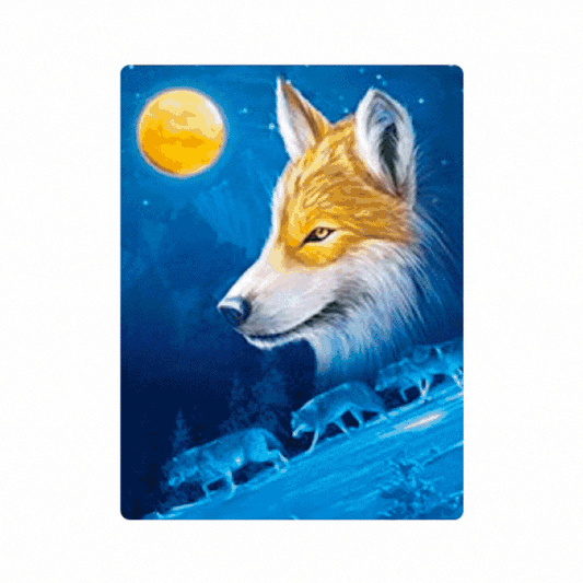 Cuadro Lenticular 3D Lobos