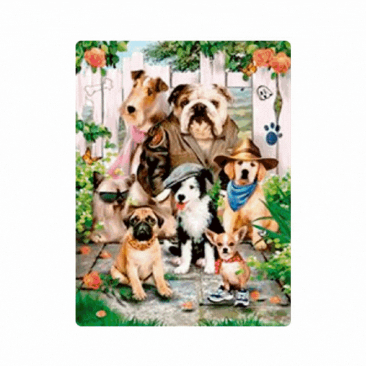 Cuadro Lenticular 3D Familia de Perros