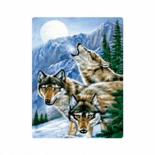 Cuadro Lenticular 3D Lobos