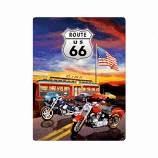 Cuadro Lenticular 3D Motos Clásicas Americanas