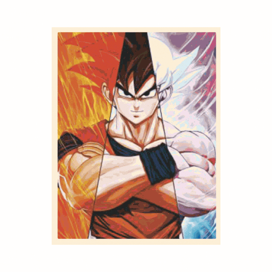Cuadro Lenticular 3D Goku Vegeta Sagas Saiyajin Ultra
