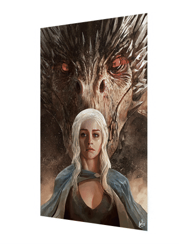 Cartel Decorativo Lenticular 3D Daenerys Targaryen The Night King | GOT