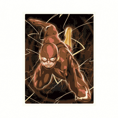 Cuadro Lenticular 3D Flash Barry Prof Zoom Black Flash