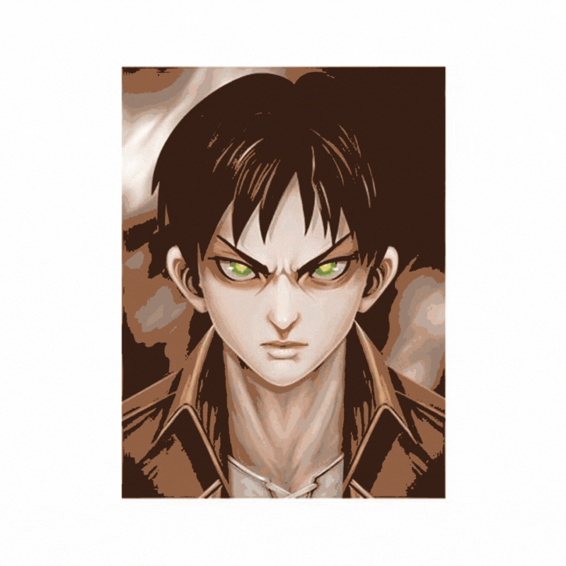 Cuadro Lenticular 3D Eren Yaeger Attack of Titans Shingeki
