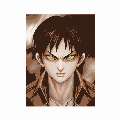 Cuadro Lenticular 3D Eren Yaeger Attack of Titans Shingeki