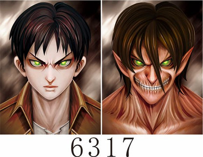 Cartel Decorativo Lenticular 3D Eren Yaeger | Attack of Titans