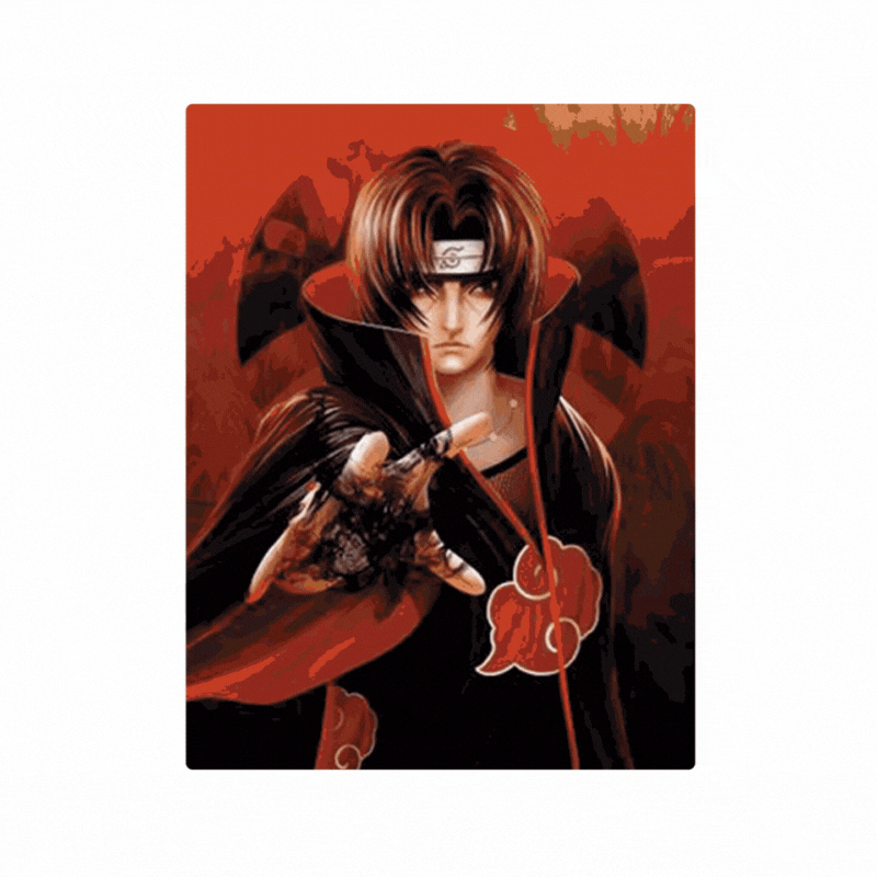 Cuadro Lenticular 3D Itachi Sasuke Uchiha Akatsuki