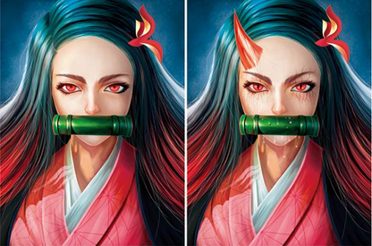 Cartel Decorativo Lenticular 3D Nezuko Kamado | Demon Slayer