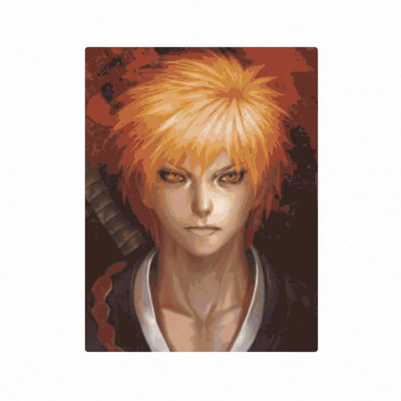Cuadro Lenticular 3D Ichigo Kurosaki Bleach Transformación