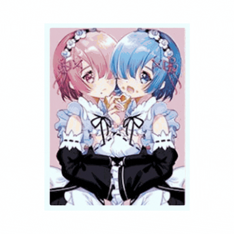 Cuadro Lenticular 3D Ram and Rem - Re:Zero