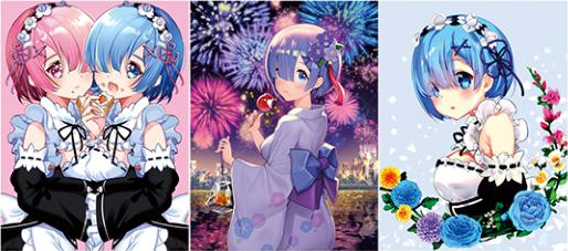 Cartel Decorativo Lenticular 3D Ram and Rem | Re:Zero