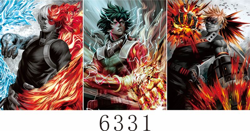 Cartel Decorativo Lenticular 3D Deku - Shoto - Bokugo  | Boku No Hero