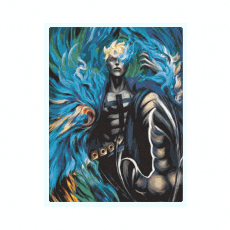 Cuadro Lenticular 3D Marco El Fenix Portgas D Ace Jozu