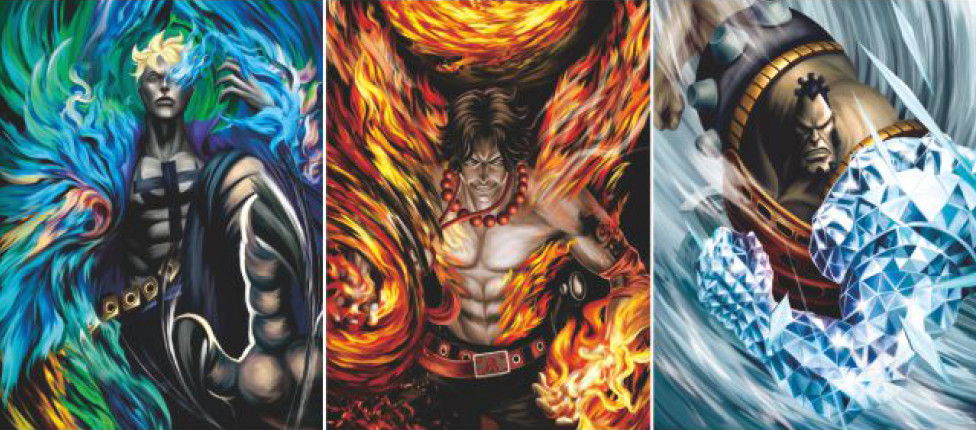 Cartel Decorativo Lenticular 3D Marco El Fenix - Portgas D. Ace - Jozu | One Piece