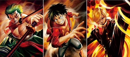 Cartel Decorativo Lenticular 3D Luffy - Zoro - Sanji | One Piece
