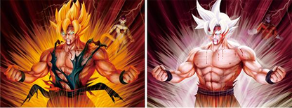 Cartel Decorativo Lenticular 3D Son Goku Saiyan Ultra Instinto | Dragon Ball