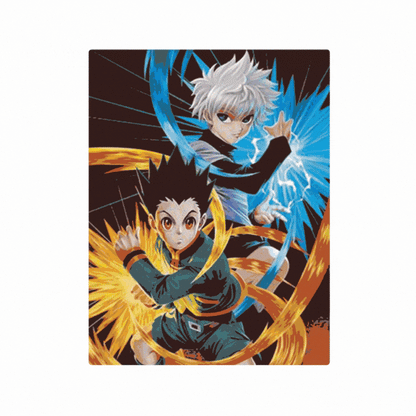 Cuadro Lenticular 3D Gon Killua Máximo Poder Hunter X Hunter