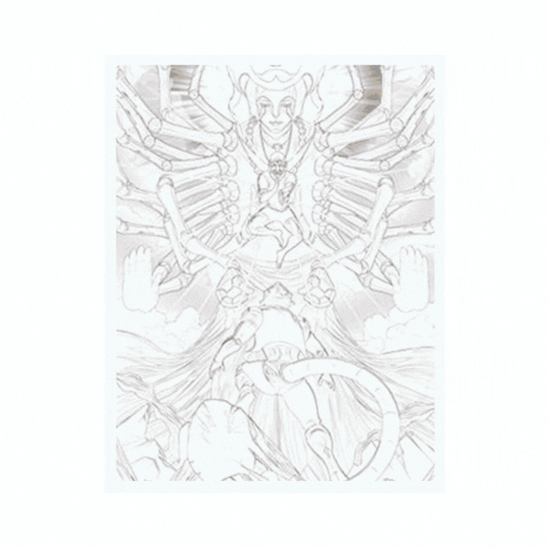 Cuadro Lenticular 3D Hunter X Hunter Meruem Netero Final