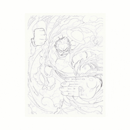 Cuadro Lenticular 3D Luffy Gear 4 Fruta Gomu Gomu