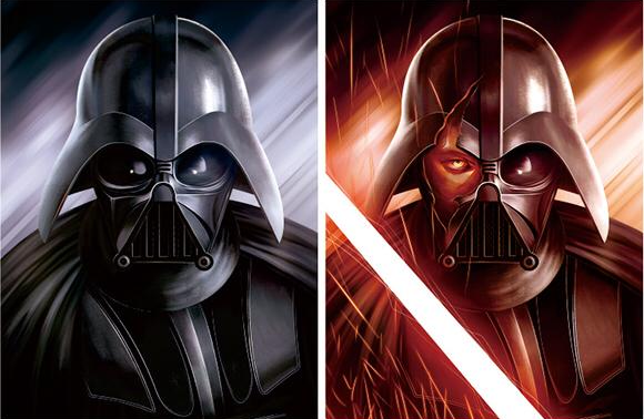 Cartel Decorativo Lenticular 3D Darth Vader | Star Wars