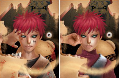 Cartel Decorativo Lenticular 3D Gaara de la Arena | Naruto