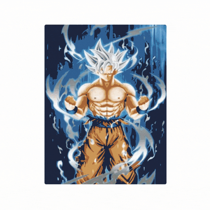 Cuadro Lenticular 3D Goku Ultra Instinto Vegeta Modo Dios
