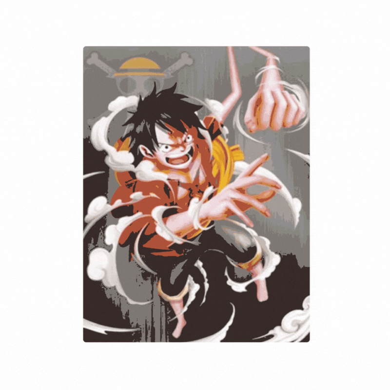 Cuadro Lenticular 3D Luffy Power Up One Piece