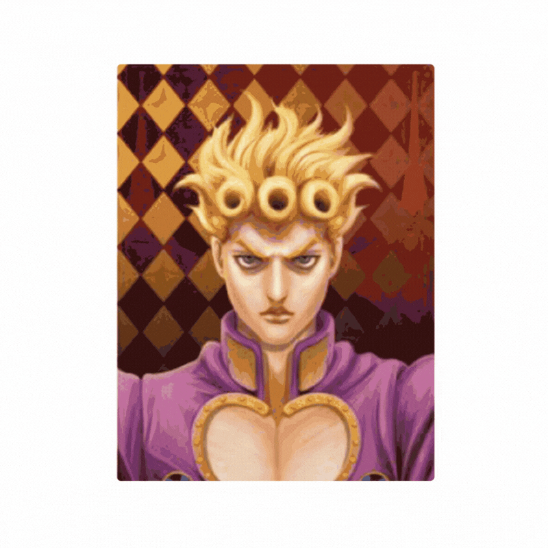 Cuadro Lenticular 3D Jojos Bizarre Adventure Giorno Giovanna