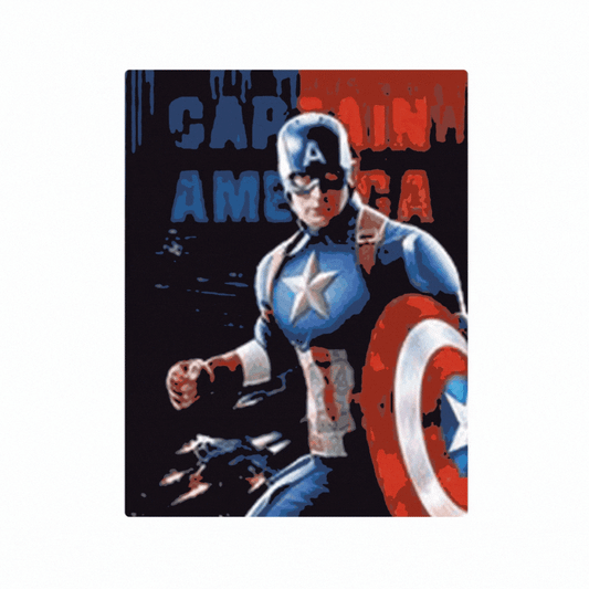 Cuadro Lenticular 3D Capitan America Martillo de Thor Mjolnir
