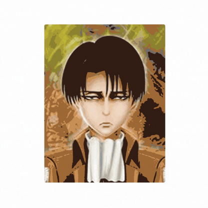 Cuadro Lenticular 3D Capitan Levi Ackerman Ataque de Titanes