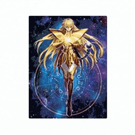 Cuadro Lenticular 3D Caballeros de Oro Chakra Kanon Geminis