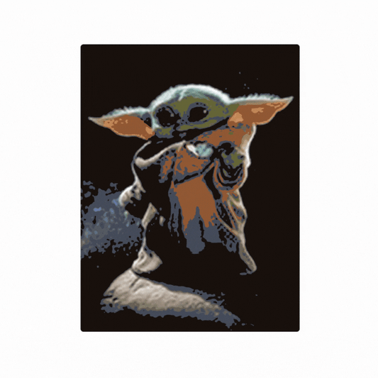 Cuadro Lenticular 3D Yoda Baby The Child The Mandalorian