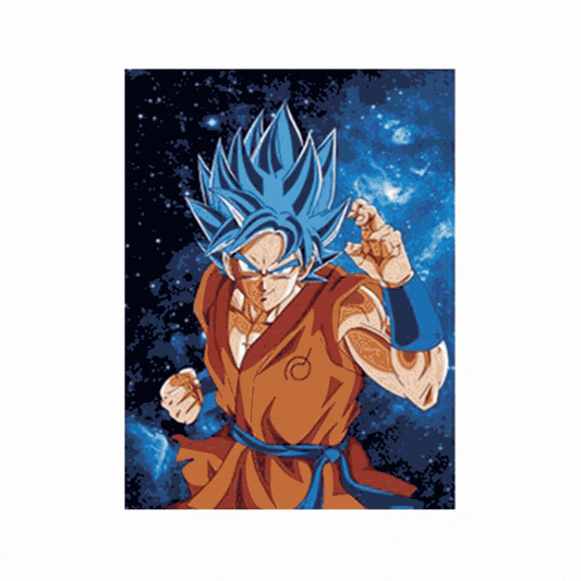 Cuadro Lenticular 3D Goku SS Blue | Ultra Instinto DB Super