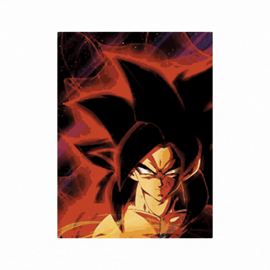 Cuadro Lenticular 3D Dragon Ball Gt Goku Vegeta SSJ 4