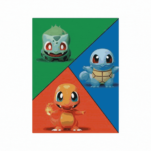 Cuadro Lenticular 3D Pokemon Evoluciones Primera Generación