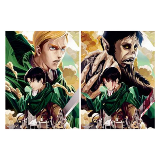 Cuadro Lenticular 3D Levi Ackerman Shingeki No Kyojin