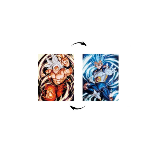 Cuadro Lenticular 3D Dragon Ball Super Goku Vegeta Ultra