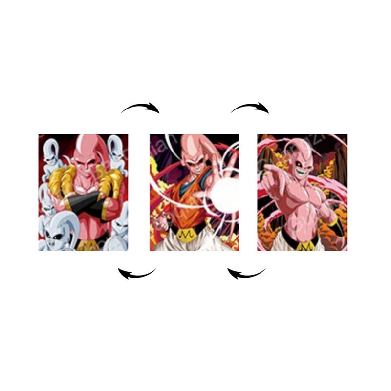 Majin Boo Gotenks Gohan Cuadro Decorativo Lenticular 3D