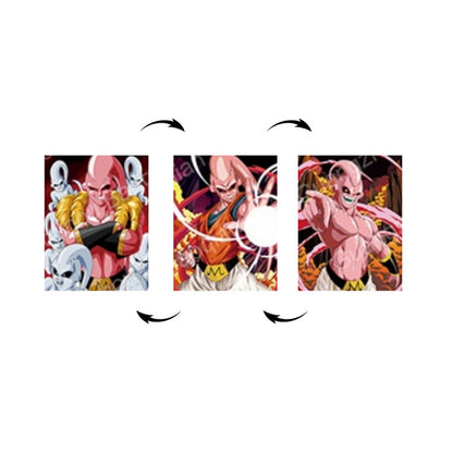 Majin Boo Gotenks Gohan Cuadro Decorativo Lenticular 3D