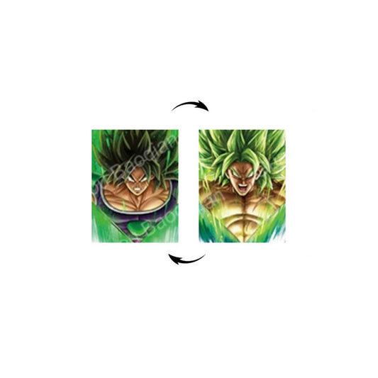 Dragon Ball Broly SSJ Cuadro Decorativo Lenticular 3D