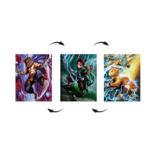 Demon Slayer Inosuke Tanjiro Zenitsu Cuadro Decorativo Lenticular 3D