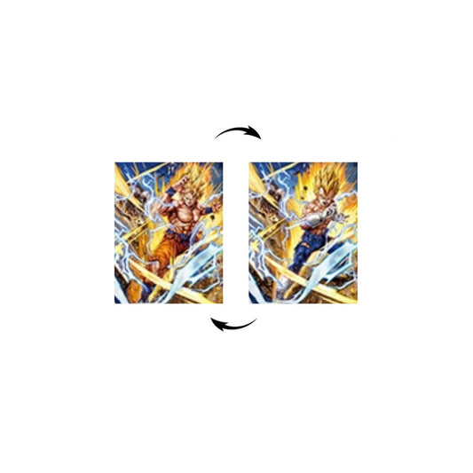 Dragon Ball Goku Vegeta SSJ Cuadro Decorativo Lenticular 3D