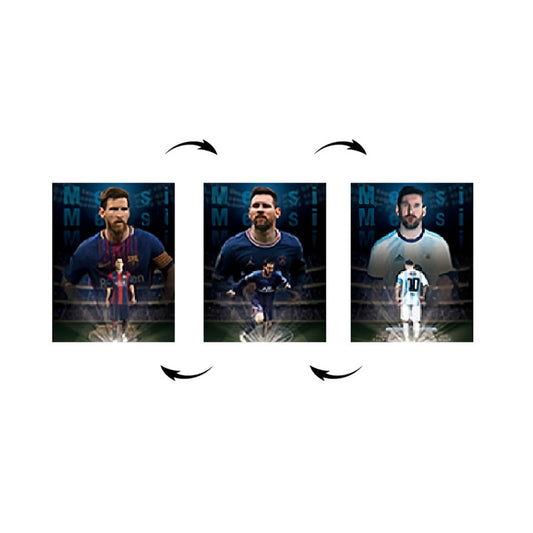 Lionel Andres Messi Cuadro Decorativo Lenticular 3D