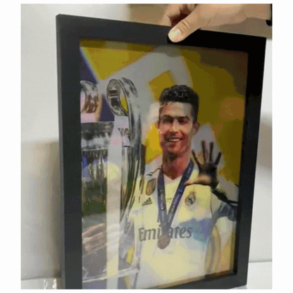 Cartel Decorativo Lenticular 3D Cristiano Ronaldo Real Madrid - Al Nassr - Portugal |  CR7