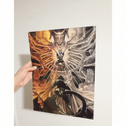 Cartel Decorativo Lenticular 3D Meruem v/s Netero | Hunter X Hunter