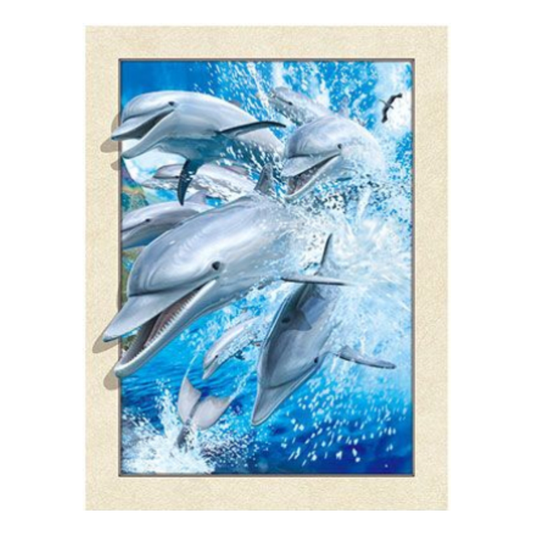 Cuadro Lenticular 3D Delfines