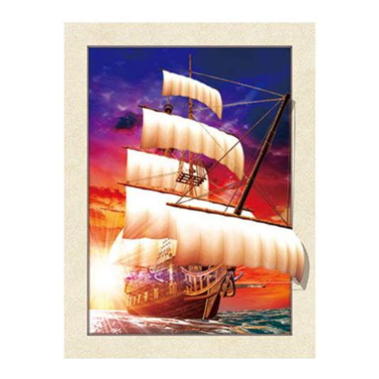 Cuadro Lenticular 3D Barco Velero Carabella